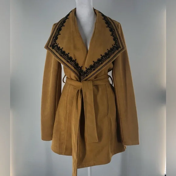 Solitaire Jackets Coats Anthropology Solitaire Faux Suede